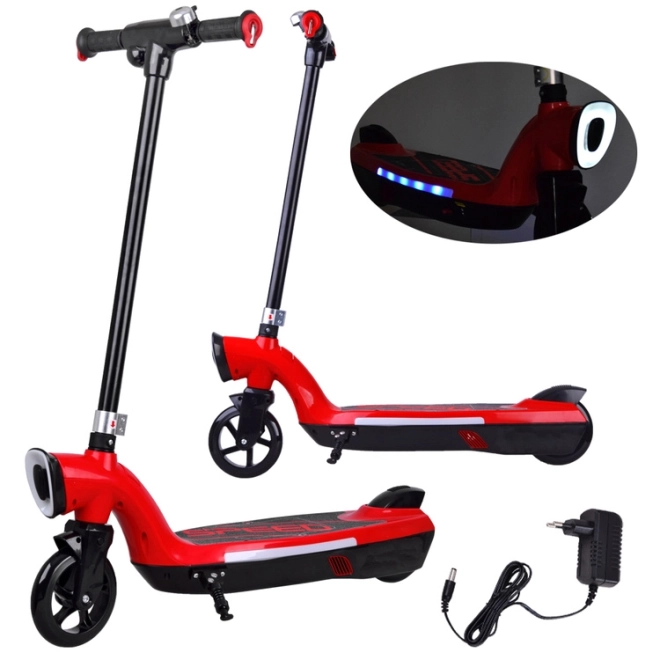 Elektrische step met LED verlichting – Rood