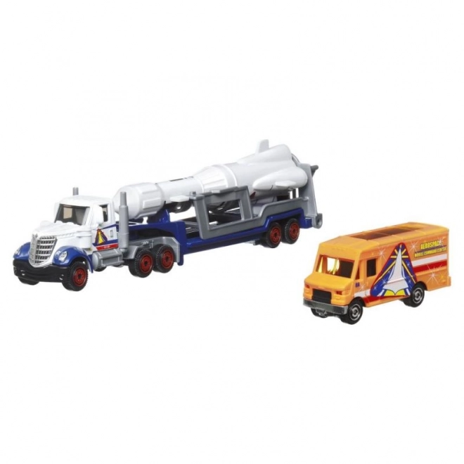 Transportvoertuig + auto Matchbox Convoys