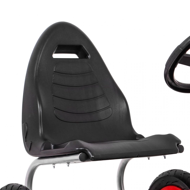 Gokart Full Ahead AIR met pedalen voor kinderen 3+ Rood + Verstelbare stoel + Opblaasbare wielen + Handrem
