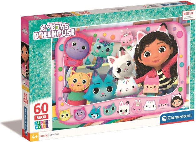 Maxi puzzel 60 stukjes GABBY'S DOLLHOUSE – CLEMENTONI