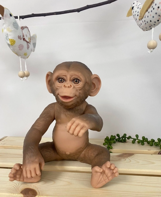Guca 993 REBORN OPIĆKA - realistische aap baby met volledig vinyllichaam - 32 cm