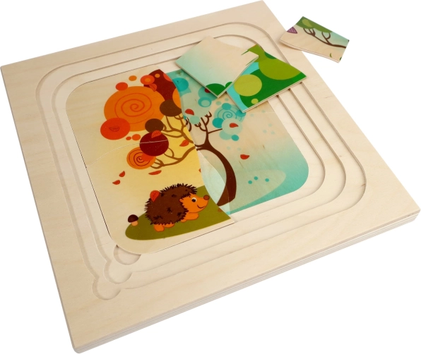Houten puzzel seizoenen HESS