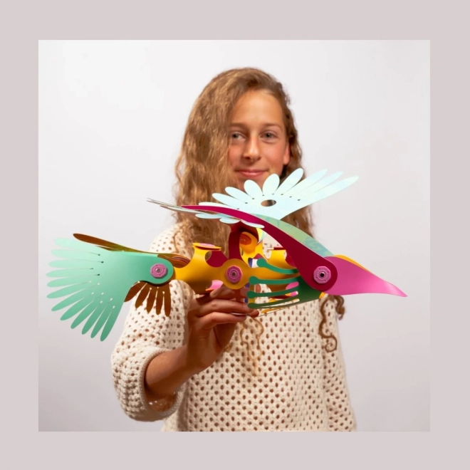 Magnetische speelset Clixo - Tropische vogels - 22 delen