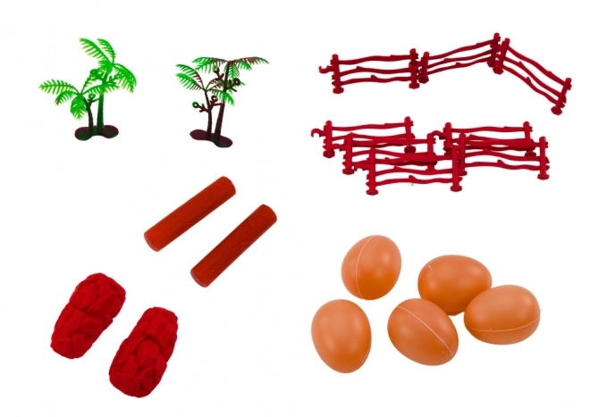 Set van dinosaurusfiguren Grote dinosaurus Groen 45 El
