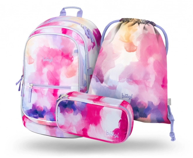BAAGL SET 3 Core Schilderen: rugzak, etui, tas