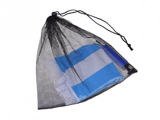 Comfortabel opblaasbaar ligbed voor in het water met hoofdsteun en armleuning