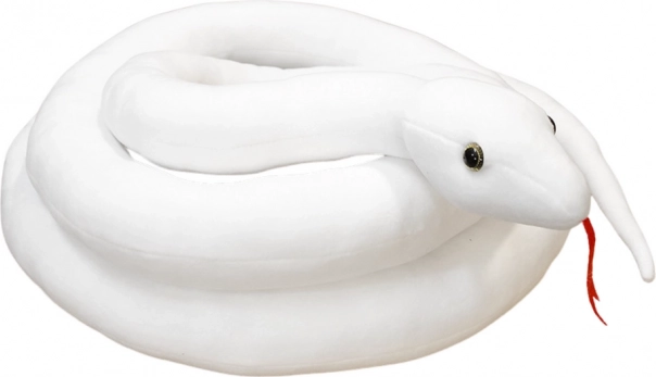 Pluchen Witte Slang 110 cm