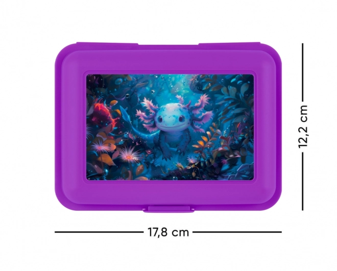 Baagl broodtrommel met Axolotl ontwerp