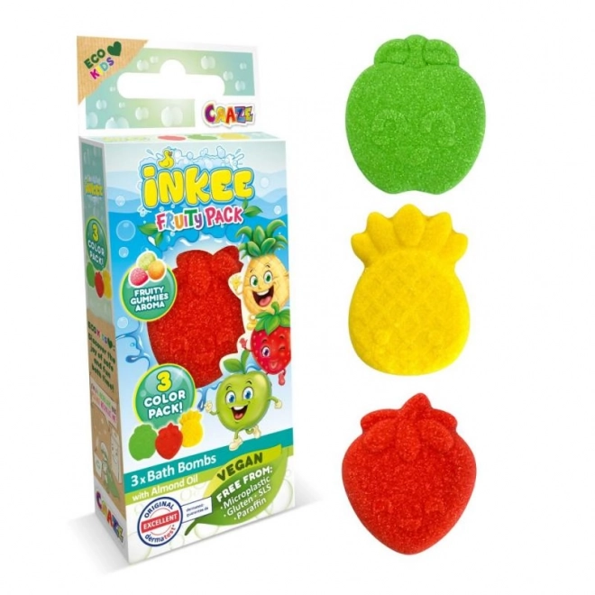 Inkee badbommetjes mini verpakking fruitige variaties