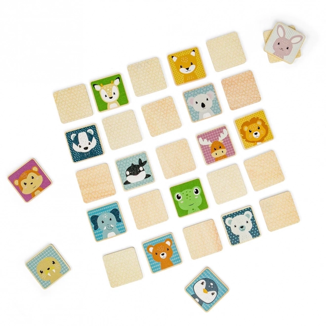 Houten memoryspel met dieren voor kinderen