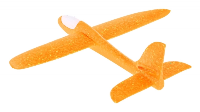 Polystyreen modelvliegtuig + beweegbare stabilisator + verlichting – Oranje 