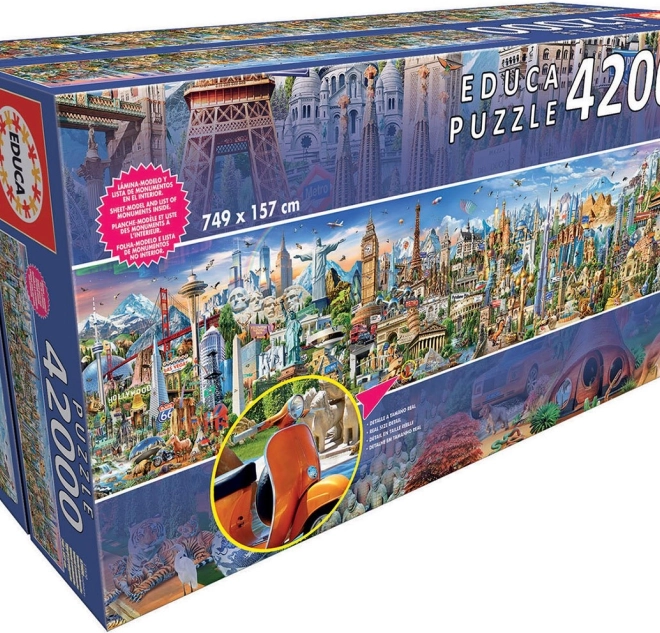 Educa puzzel rond de wereld 42.000 stukjes