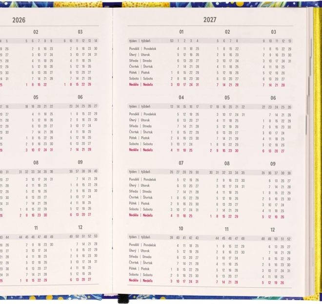 Wekelijkse magnetische agenda Citroenen 2026