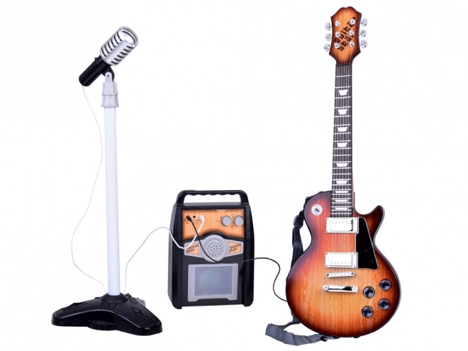 Elektrische gitaar met microfoon en versterker voor kinderen karaoke