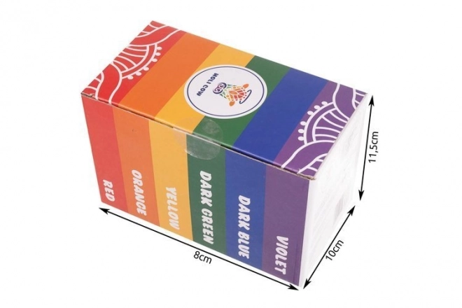 Gekleurde Holi-poeder - 6 x 100 g