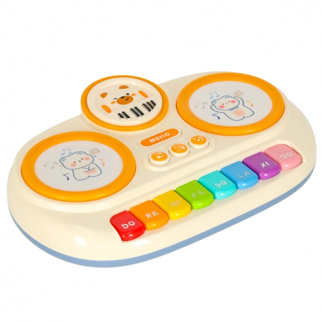 Interactieve kinderkeyboard educatief beige