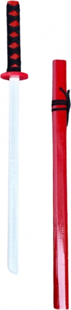 Houten trainingskatana rood 70 cm
