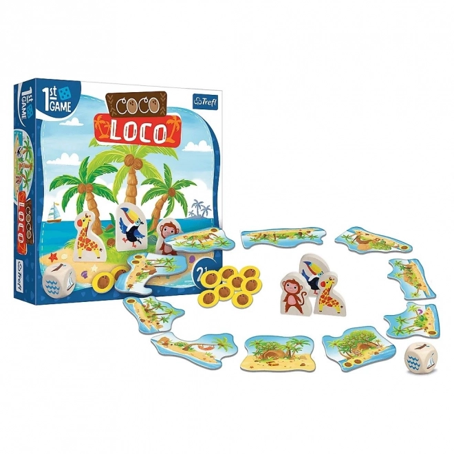 Coöperatieve bordspel Coco Loco voor kleine kinderen