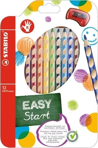 STABILO EASYstart set kleurpotloden voor rechtshandigen