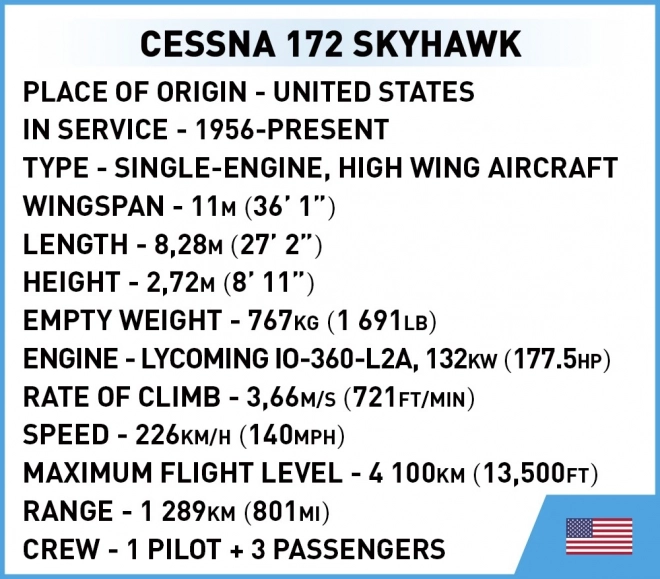 Cessna 172 Skyhawk bouwpakket geel