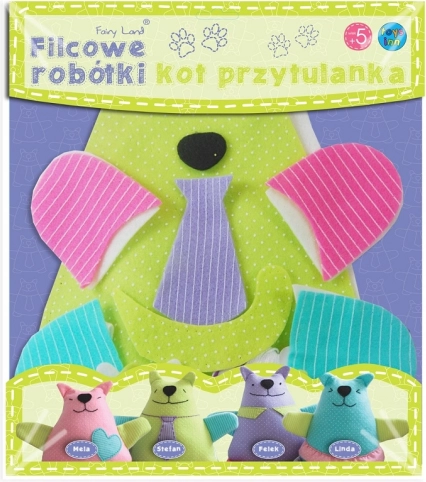 Creatieve set Pluchen kat Stefan Viltwerkjes