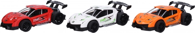 Raceauto met opwindmechanisme