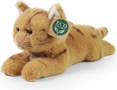 Pluchen kat liggend 20 cm eco-friendly
