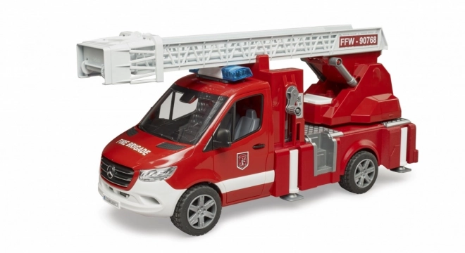 Brandweerwagen Mercedes-Benz Sprinter met ladder voor kinderen