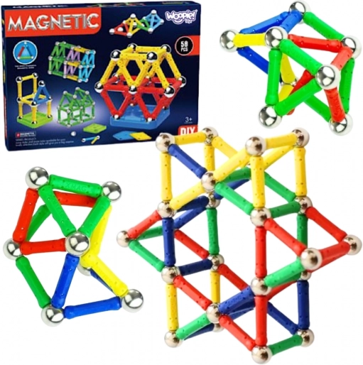 Woopie magnetische bouwblokken 3D, 58 stuks