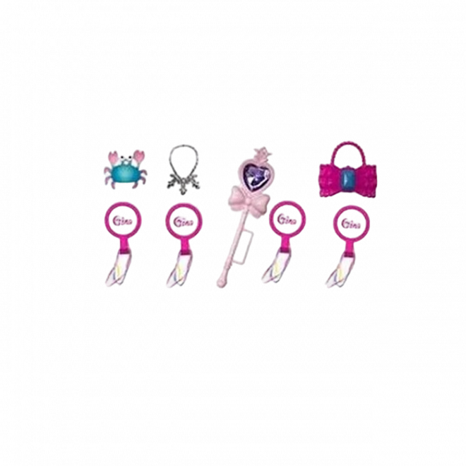 WOOPIE Set van 4 Magische Prinsessen - Poppenbox 4v1 met Accessoires