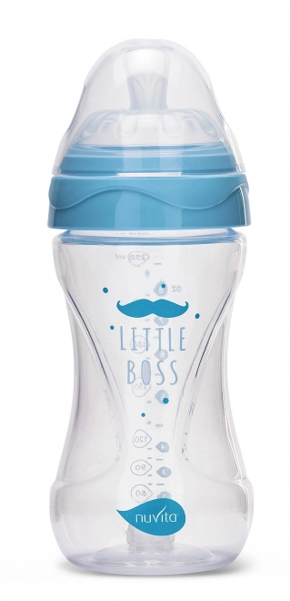 Flesje 250ml, Transparant blauw