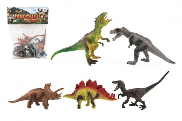 Dinosaurus plastic 15-18cm 5 stuks in zak