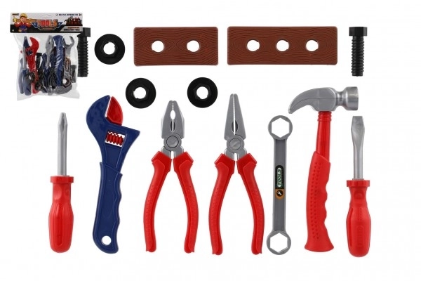 Set van plastic gereedschap voor kinderen