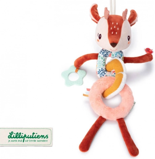 Lilliputiens actieve sensorische kinderwagenketting hertje Stella 6 m+