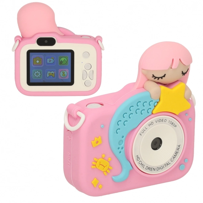 Roze digitale camera voor kinderen