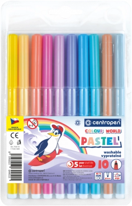 CENTROPEN Fixy PASTEL 10 kleuren