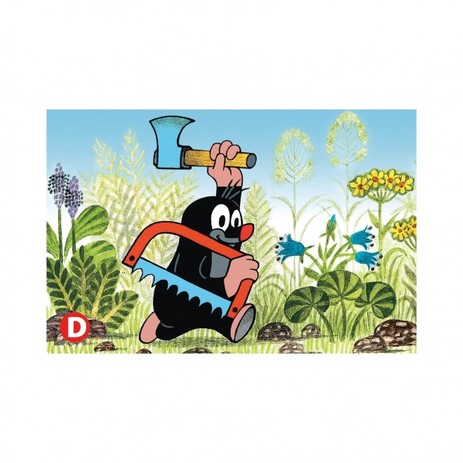 Minipuzzel met Krteček 54 stukjes
