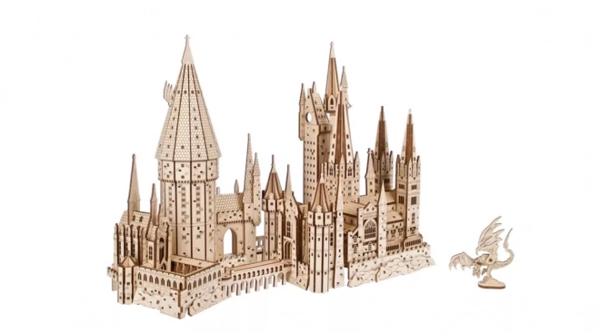 Ugears 3D houten mechanische puzzel Kasteel Zweinstein, Harry Potter