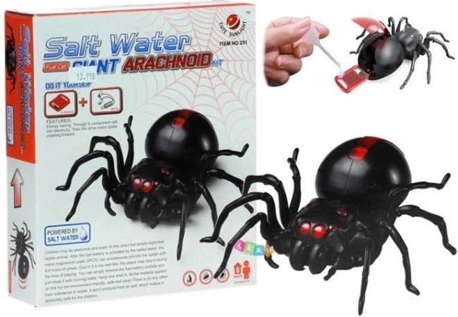 Creatieve set Spin aangedreven door zout water DIY zwart