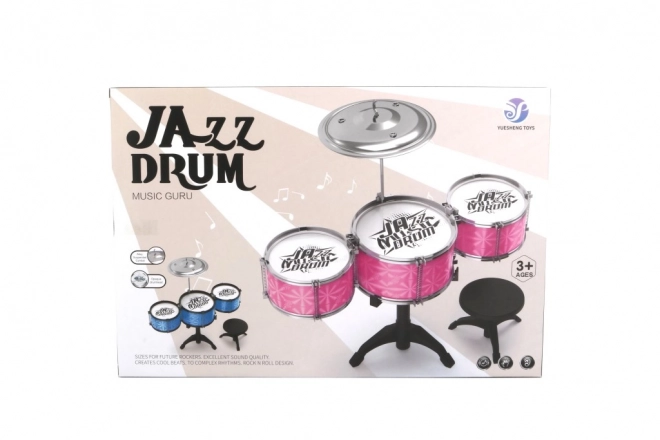 Kinder drumstel met krukje Yuesheng Toys