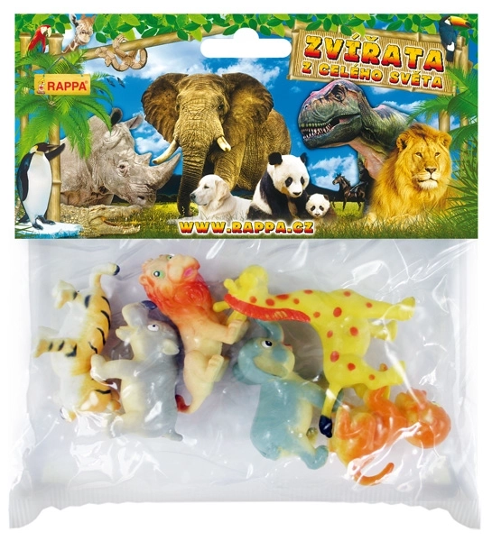 Vrolijke wilde dieren set 6 stuks