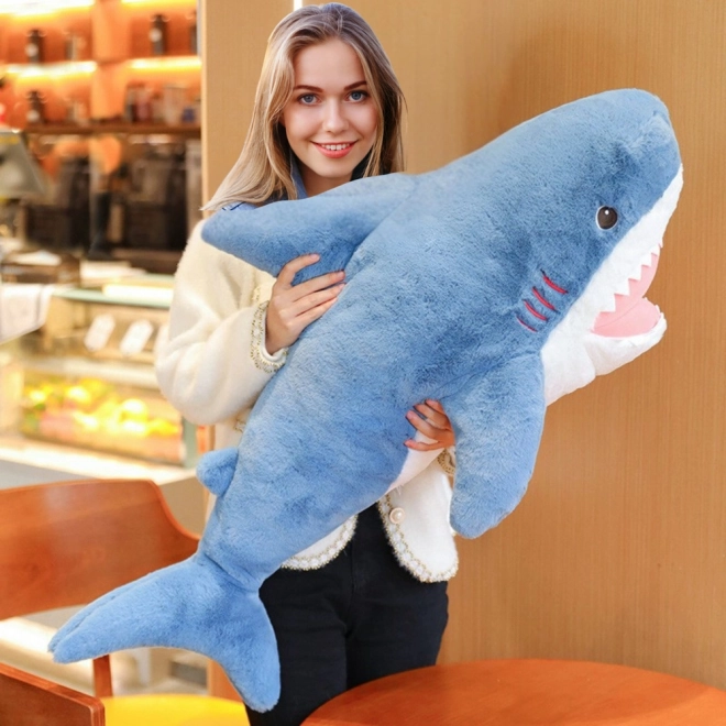 Knuffel Blauwe Pluche Haai 56 cm