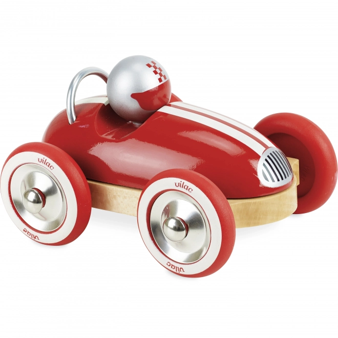 Vilac Houten auto Roadster vintage rood