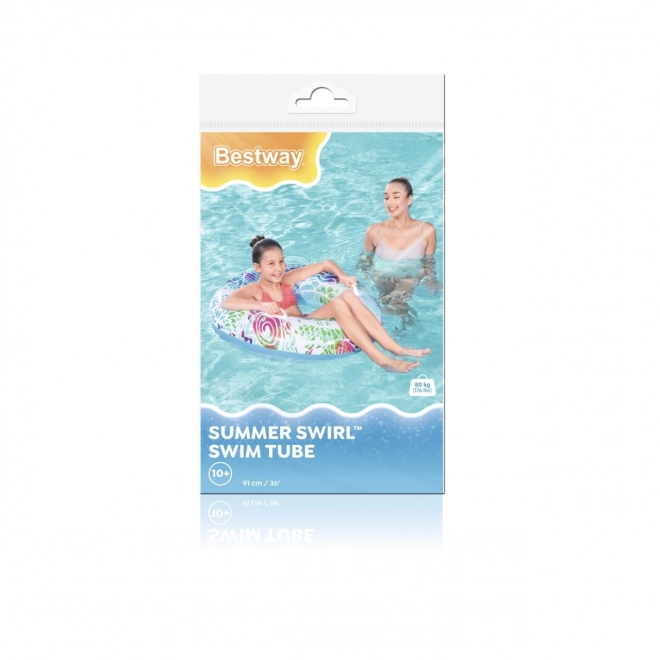 Opblaasbare ring 91 cm Bestway blauw