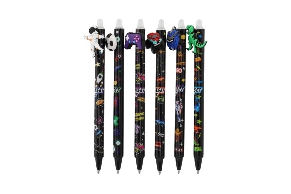 Gompen / gum pen Beste spellen 15cm plastic 6 soorten 36st in doos