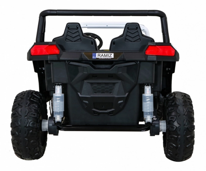 Buggy ATV Racing pro 2 kinderen + 4x4 aandrijving + afstandsbediening + langzame start + MP3 LED – Wit