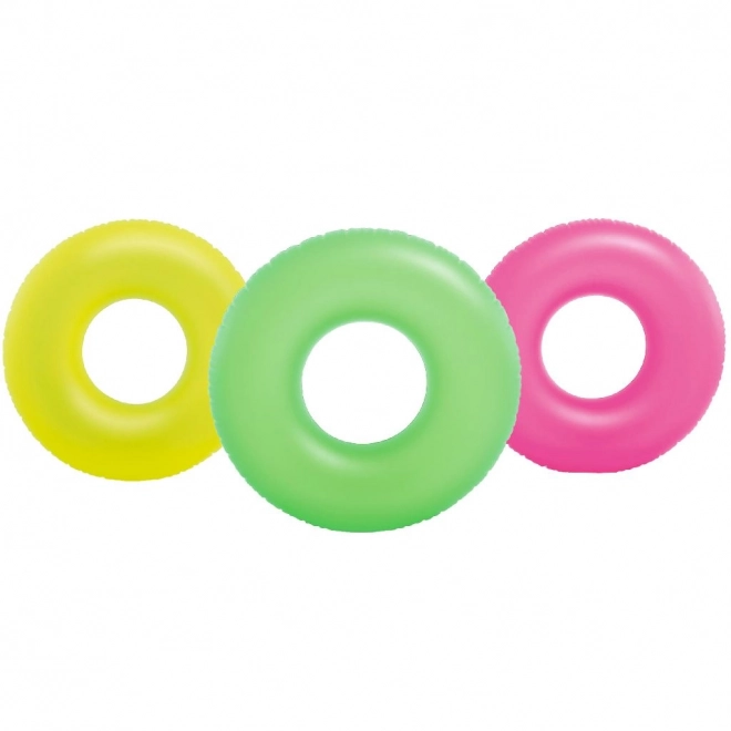 59262NP Opblaasbare ring Neon Frost
