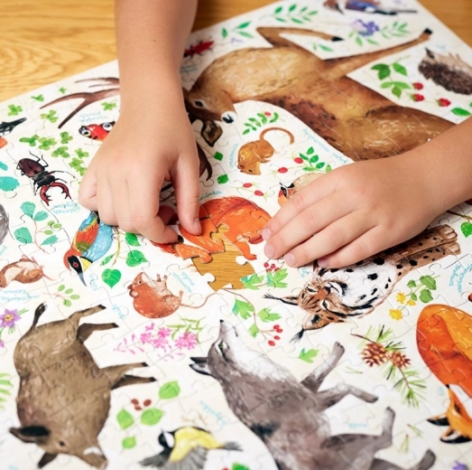 Grote, gedetailleerde illustratie vol dieren