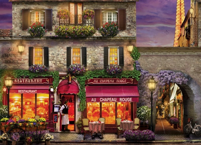 Puzzel EUROGRAPHICS Restaurant The Red Hat, Parijs – 1000 stukjes