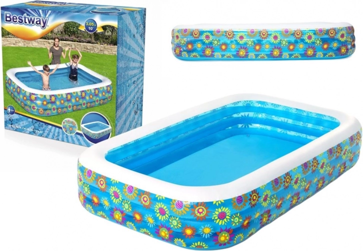 Bestway opblaasbaar familiezwembad 305 × 183 × 56 cm